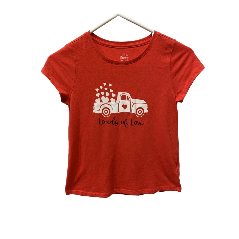 Wonder Nation Girls T - Shirt | Large 10/12 "Loads Of Love"‎